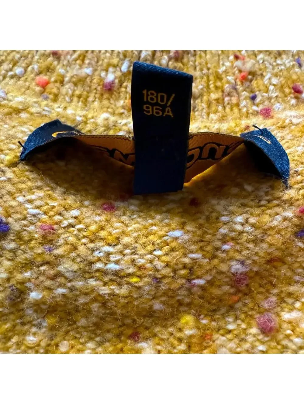 drewhouse Varsity Cardigan in Confetti Yellow L NWT